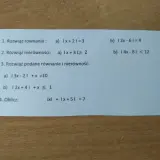 Zadania z wartością bezwzględną nierówności i równań: |x+2|=3, |x+3|≥2, |3x-2|+x=10, |2x+4|+x≤1, |x|+|x+5|=7.