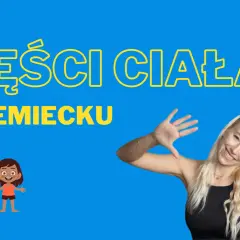 Naucz się części ciała po niemiecku z uśmiechniętą nauczycielką i dwójką dzieci.