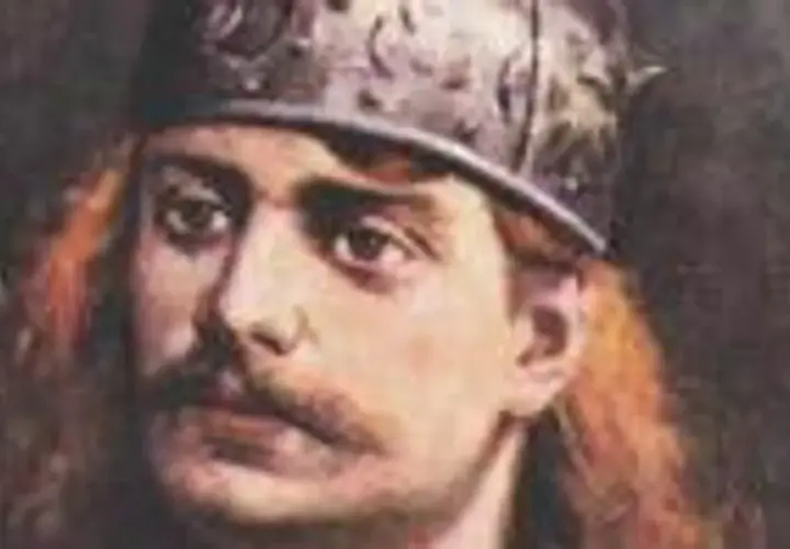 Portret Bolesława Krzywoustego, który nosi koronę. Czy był królem? To pytanie nurtuje historyków.