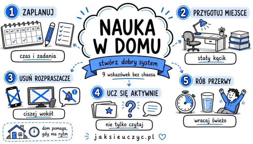 3 zadziwiające techniki nauki języków: planuj, przygotuj miejsce, usuń rozpraszacze, ucz się aktywnie, rób przerwy. Stwórz dobry system nauki w domu.
