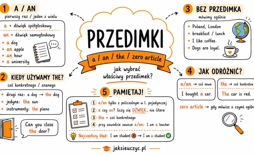 A, an i the - jak poprawnie używać przedimków po angielsku?